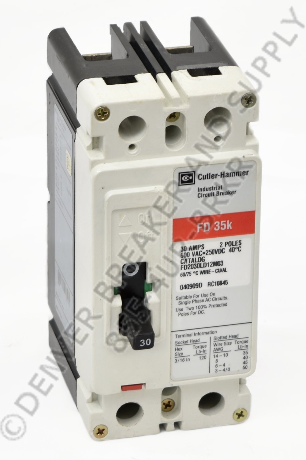 Cutler Hammer FDB2200 Circuit Breaker - Denver Breaker & Supply